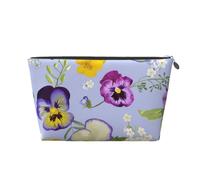 Flores de Pensamiento, Bolsa de artículos de tocador Bolsa de Maquillaje Bolsa de cosméticos Bolsa de artículos de tocador de Viaje portátil