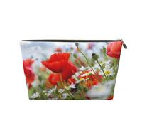 Flores de Pradera y Margaritas, Bolsa de Maquillaje Bolsa de cosméticos Bolsa de artículos de tocador de Viaje portátil Bolsa de artículos de tocador