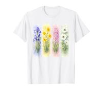 Flores de Primavera Acuarela Arte botánico floración Camiseta