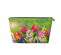 Flores de Primavera, Bolsa de artículos de tocador Bolsa de Maquillaje Bolsa de cosméticos Bolsa de artículos de tocador de Viaje portátil