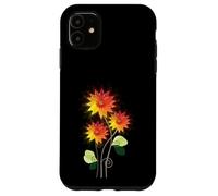 Flores de Sol Brillantes y Vibrantes Lindas Flores Pop Art Deco Carcasa para iPhone 11