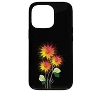 Flores de Sol Brillantes y Vibrantes Lindas Flores Pop Art Deco Carcasa para iPhone 13 Pro