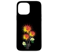 Flores de Sol Brillantes y Vibrantes Lindas Flores Pop Art Deco Carcasa para iPhone 13 Pro MAX