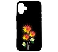 Flores de Sol Brillantes y Vibrantes Lindas Flores Pop Art Deco Carcasa para iPhone 16 Plus