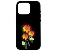 Flores de Sol Brillantes y Vibrantes Lindas Flores Pop Art Deco Carcasa para iPhone 16 Pro