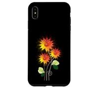 Flores de Sol Brillantes y Vibrantes Lindas Flores Pop Art Deco Carcasa para iPhone XS MAX