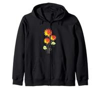 Flores de Sol Brillantes y Vibrantes Lindas Flores Pop Art Deco Sudadera con Capucha