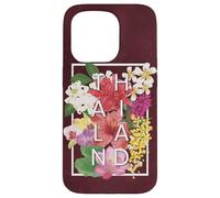 Flores de Tailandia Word Art - Orgullo tailandés Carcasa para iPhone 15 Pro