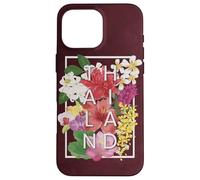 Flores de Tailandia Word Art - Orgullo tailandés Carcasa para iPhone 16 Pro MAX
