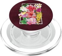 Flores de Tailandia Word Art - Orgullo tailandés PopSockets PopGrip para MagSafe