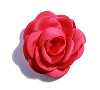 Flores De Tela 10 Uds. De flores decorativas de tela con borde quemado 9,5 cm for adorno boda rosas artificiales for el jardín del hogar(Fuchsia)