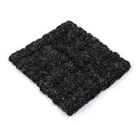 Flores De Tela 144 Uds 1,7 cm Mini encaje PE Rosa espuma flor ramo for boda decoración del hogar Scrapbooking DIY corona flores artificiales(Black)