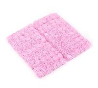 Flores De Tela 144 Uds 1,7 cm Mini encaje PE Rosa espuma flor ramo for boda decoración del hogar Scrapbooking DIY corona flores artificiales(Pink)