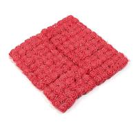 Flores De Tela 144 Uds 1,7 cm Mini encaje PE Rosa espuma flor ramo for boda decoración del hogar Scrapbooking DIY corona flores artificiales(Red)