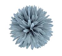 flores de tela Broche de flor grande, broche Color sólido, alfileres solapa artísticos tela, accesorios hechos a mano, insignia joyería(Light Grey)