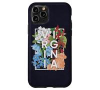 Flores de Virginia Word Art - Orgullo virginiano Carcasa para iPhone 11 Pro