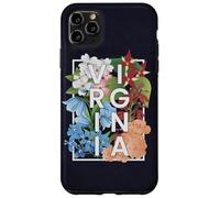 Flores de Virginia Word Art - Orgullo virginiano Carcasa para iPhone 11 Pro Max