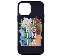 Flores de Virginia Word Art - Orgullo virginiano Carcasa para iPhone 12 mini