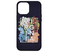 Flores de Virginia Word Art - Orgullo virginiano Carcasa para iPhone 12 Pro Max