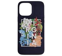Flores de Virginia Word Art - Orgullo virginiano Carcasa para iPhone 13 Pro Max
