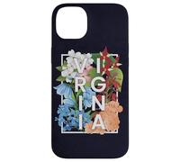 Flores de Virginia Word Art - Orgullo virginiano Carcasa para iPhone 14 Plus