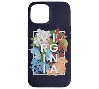 Flores de Virginia Word Art - Orgullo virginiano Carcasa para iPhone 15