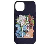 Flores de Virginia Word Art - Orgullo virginiano Carcasa para iPhone 15 Plus