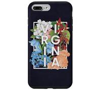 Flores de Virginia Word Art - Orgullo virginiano Carcasa para iPhone 7 Plus/8 Plus