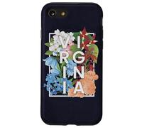 Flores de Virginia Word Art - Orgullo virginiano Carcasa para iPhone SE (2020) / 7 / 8