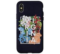 Flores de Virginia Word Art - Orgullo virginiano Carcasa para iPhone X/XS