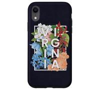 Flores de Virginia Word Art - Orgullo virginiano Carcasa para iPhone XR