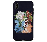 Flores de Virginia Word Art - Orgullo virginiano Carcasa para iPhone XS Max