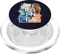 Flores de Virginia Word Art - Orgullo virginiano PopSockets PopGrip para MagSafe
