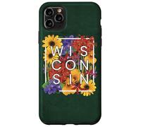 Flores de Wisconsin Word Art - Wisconsinite Pride Carcasa para iPhone 11 Pro Max