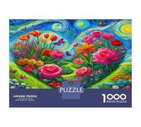Flores del Amor 1000 Piezas Puzzle para Adultos Puzzle Cartón Extra Grueso - Antiestrés Y Viajes, Entrena El Cerebro para 12+ Años 38x26cm/1000pcs
