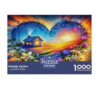 Flores del Amor Puzzle Imposible,desafío for Adults Absolutely Asombroso Entretenimiento Creativo 1000 Piezas Obra De Arte De Juego De para Adultos, Regalos A Partir De 14 Años 38x26cm/1000pcs