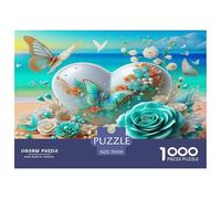 Flores del Amor Puzzle Imposible,desafío para Adultos Absolutely Asombroso Juego Educativo 1000 Piezas Obra De Arte De Juego De para Adultos Y Niños A Partir De 12 Años 70x50cm/1000pcs