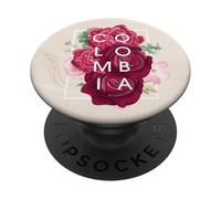 Flores del Arte de Colombia - Orgullo Colombiano PopSockets PopGrip Adhesivo