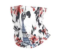 Flores del Big Ben Flores De Londres Polainas De Cuello 26X30Cm Unisexo Cuello Pañuelo Multifuncional Bandana para Pesca Caza Cámping