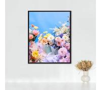 Flores Diamond Painting Flor Diamond Painting Adultos DIY Pintura Diamante Bordado de Punto de Cruz Kits, Kit de Pintura de Diamante 5d für Home Wand Decor, Büro, Regalos 30 x 40cm PJY9 8-A