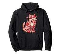Flores Dulces Cats para El Dueño De Gatos Mujeres Sudadera con Capucha