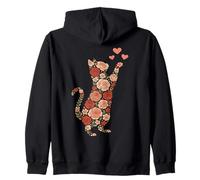 Flores Dulces Cats para El Dueño De Gatos Mujeres Sudadera con Capucha