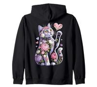 Flores Dulces Cats para El Dueño De Gatos Mujeres Sudadera con Capucha