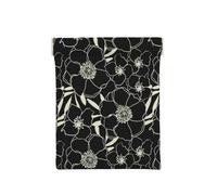 Flores en Blanco y Negro, Squeeze Top Wallet Bolsa de Almacenamiento para Mujer Monedero pequeño Bolsa de Cambio