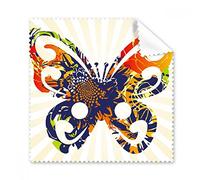 Flores en gafas de mariposa, gamuza de limpieza, regalo para teléfono, limpiador de pantalla, 5 piezas
