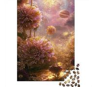 Flores Fantásticas Puzzle de 1000 Piezas Papel para Adultos Planeta de Ensueño Puzzle para Toda la Familia Relajación Hogar 38x26cm/1000pcs