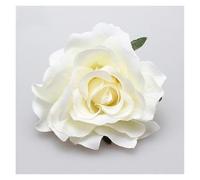 Flores Flamenca 2 piezas de tocado DIY for novia, boda, tela flocada, flor de rosa roja, horquilla for el cabello(A-beige)