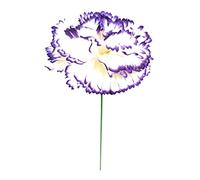 Flores Flamencas Claveles Grandes Flor Artificial Típica Feria de Abril Sevilla Flor Flamenca para el Pelo Mujer El Rocío Baile Flamenco y Sevillanas, Clavel Grande Marfil Morado Ø13cm