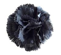 Flores Flamencas Claveles Típicas Pelo Mujer Flor Flamenca Clavel Feria de Abril Sevilla Flor Artificial Baile Flamenco y Sevillanas, Clavel Negro Ø9cm