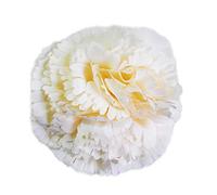 Flores Flamencas Claveles Típicas Pelo Mujer Flor Flamenca Clavel Feria de Abril Sevilla Flor Artificial Baile Flamenco y Sevillanas, Clavel Marfil Ø9cm